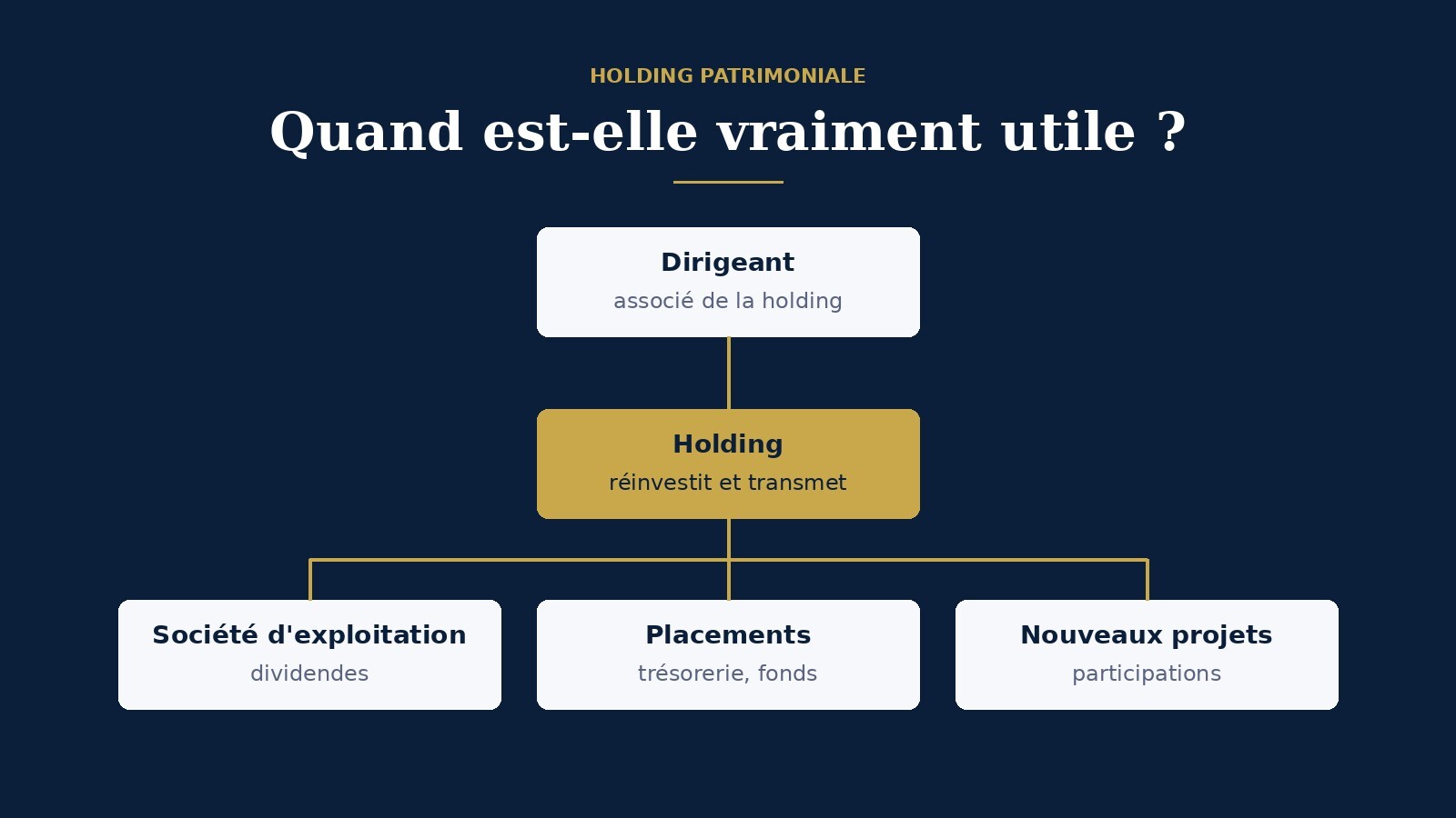 Schéma d'une holding patrimoniale